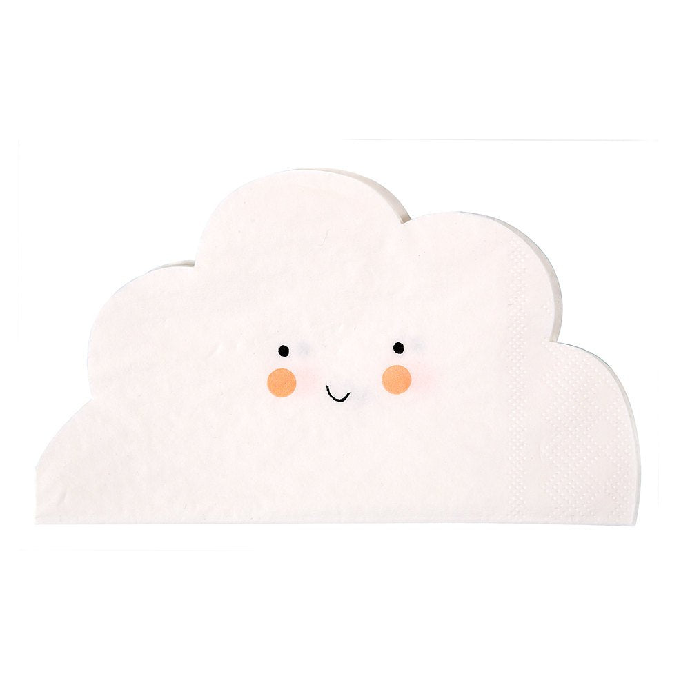 White Rain Cloud Party Napkin -Small - the-parties-that-pop