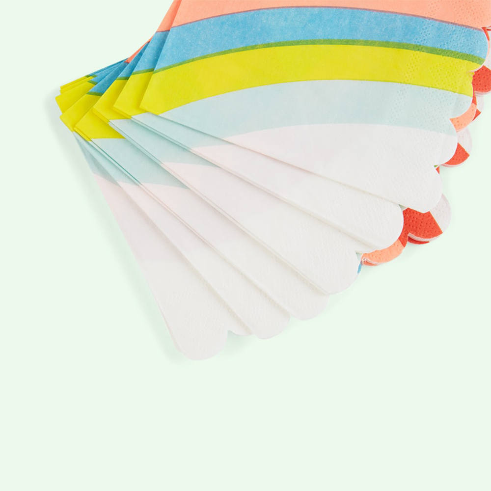 Rainbow Party Napkins - Small - the-parties-that-pop