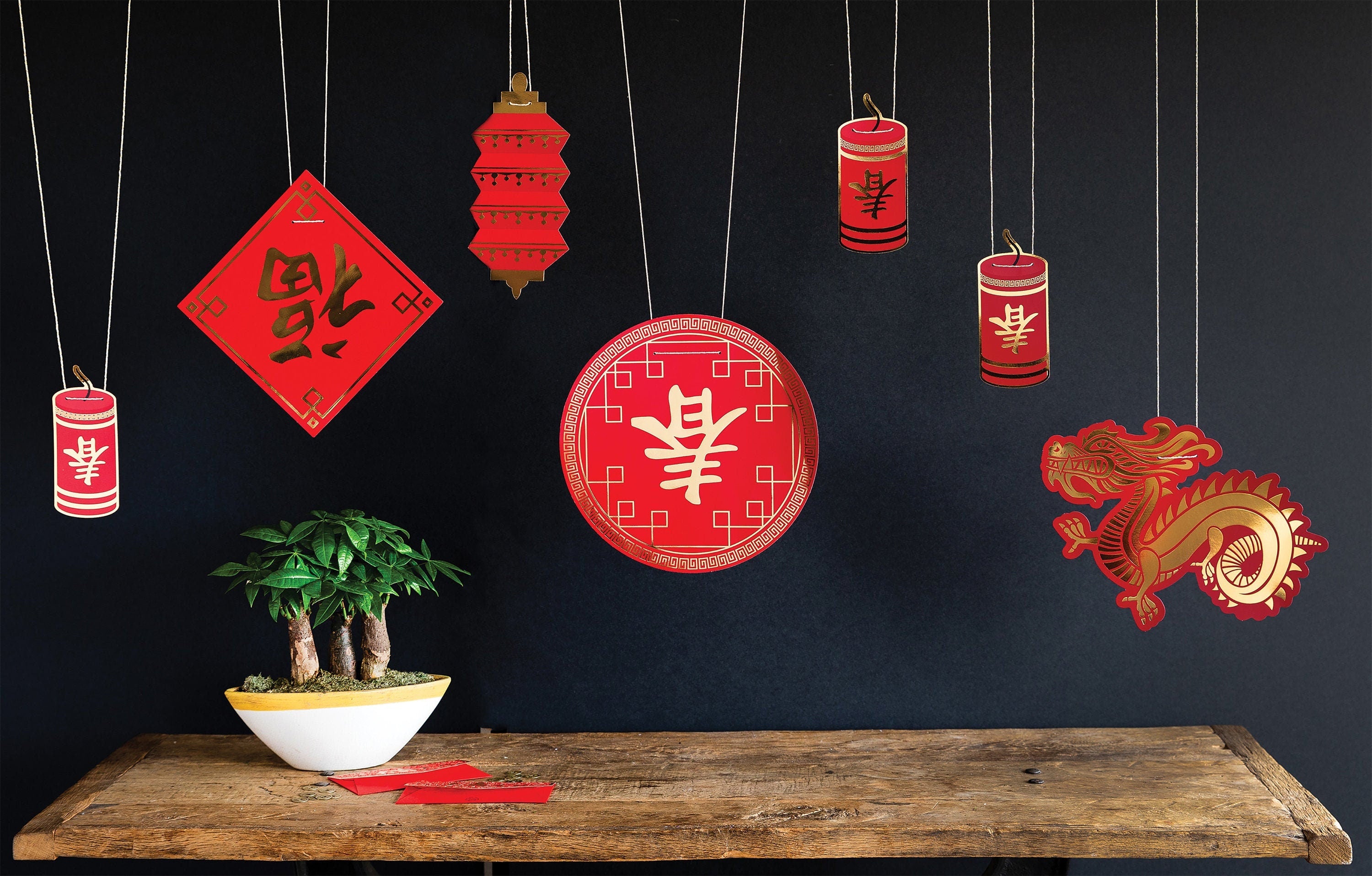 Lunar New Year Decorations | Chinese New Year Decorations - Chinese New Year Party - Chinese Party Decorations - Chinese Theme Decoration