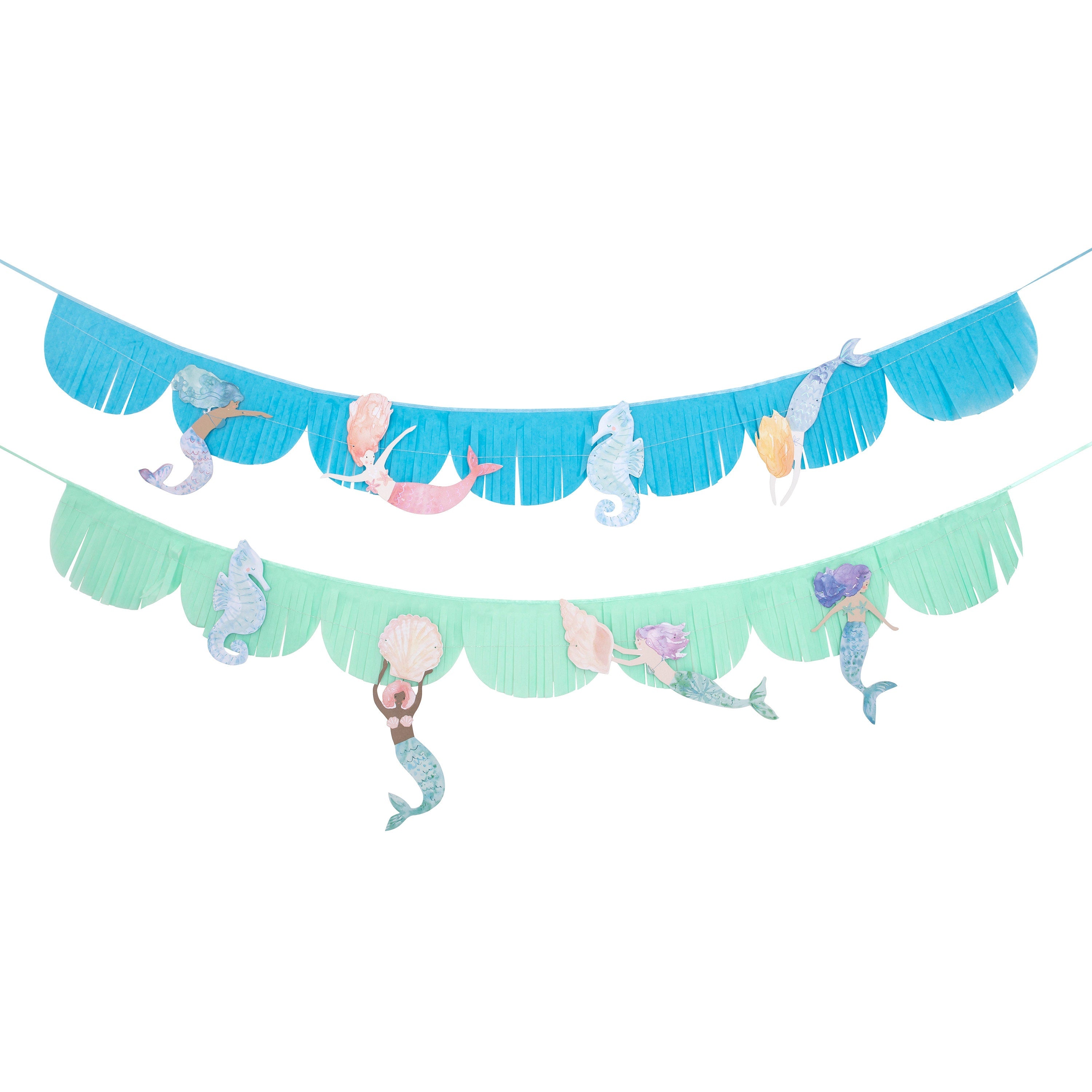 Mermaid Garland | Mermaid Party Decoration - Mermaid Backdrop - Mermaid Party - Mermaid Birthday Decoration - Under the Sea Party Decoration