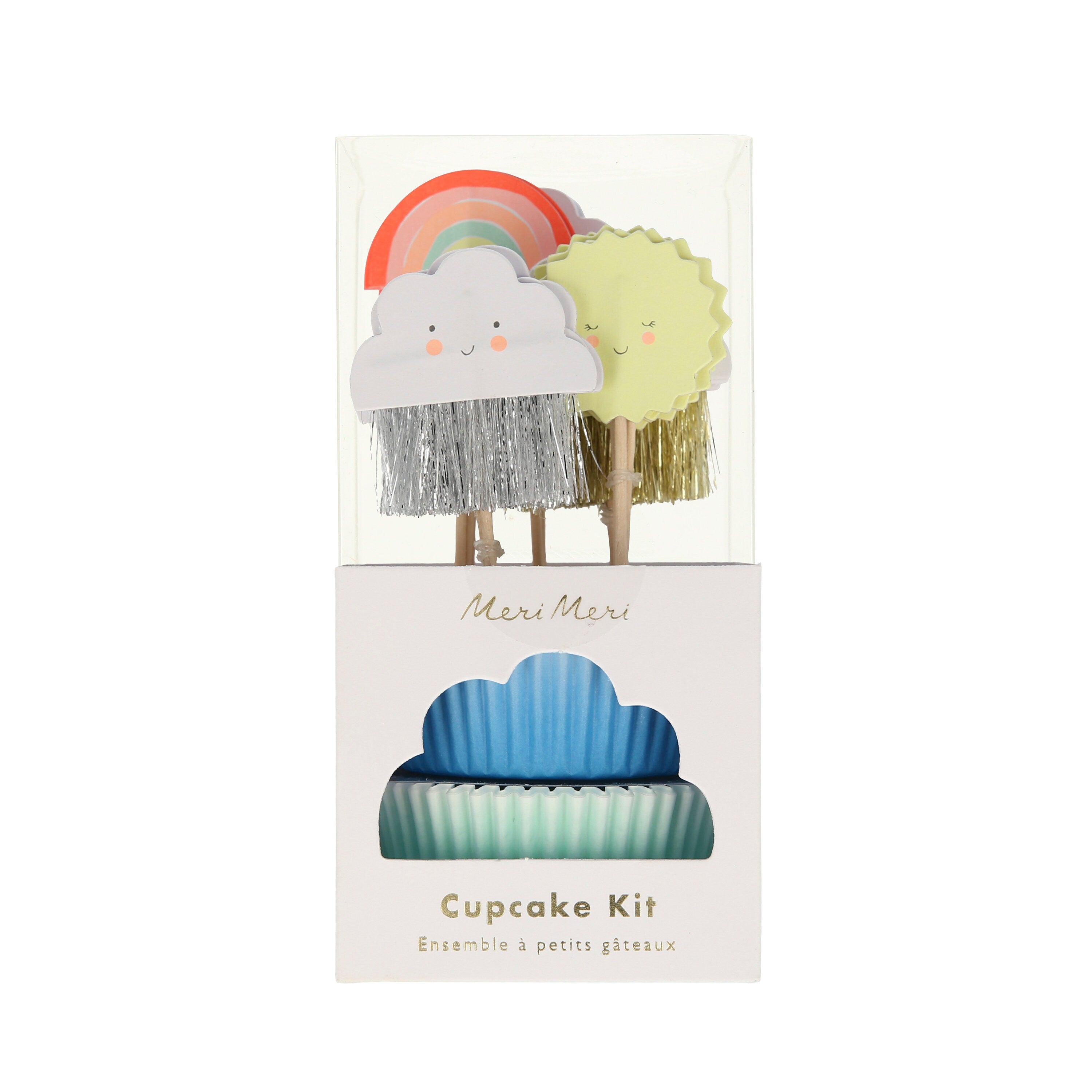 Rainbow, Sunshine and Cloud Cupcake Kit | You Are My Sunshine Baby Shower - Cloud Baby Shower - Rainbow Baby Shower - Cloud Party