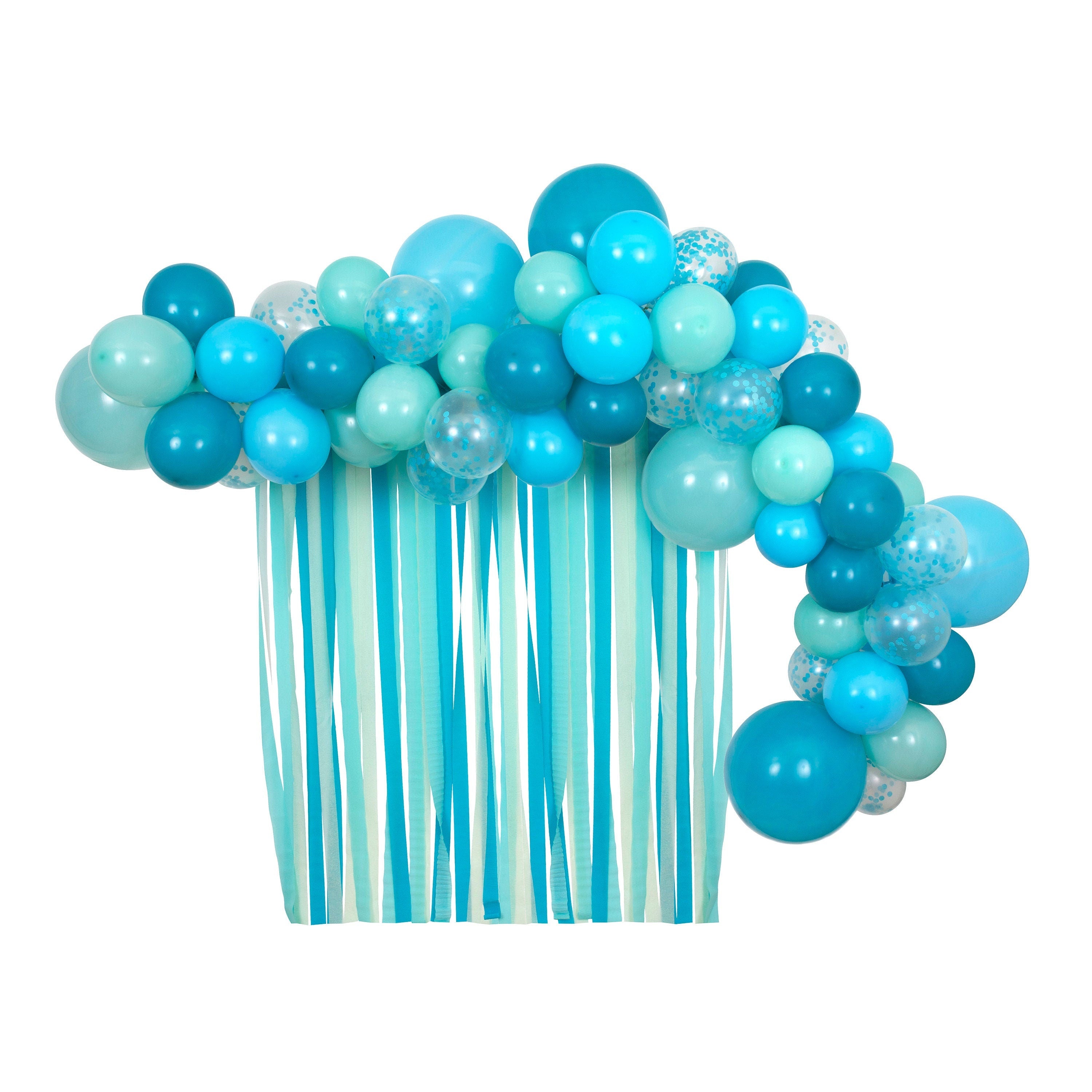 Balloon Garland Kit | Blue Party Decorations - Blue Baby Shower Decor - Birthday Party Backdrop - Mermaid Birthday - Balloon Backdrop