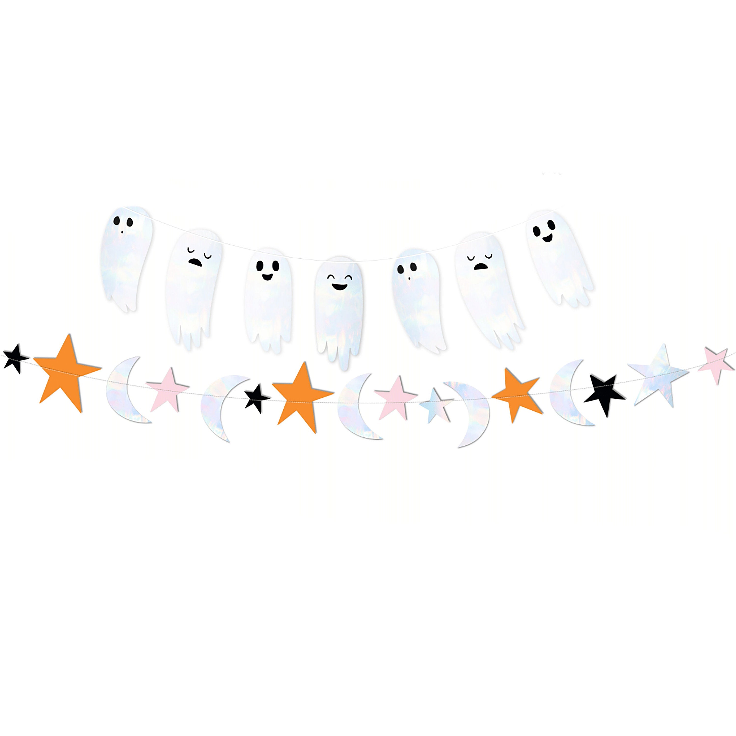 Ghost Decorations | Halloween Banners - Halloween Home Decor - Halloween Mantel Decor - Cute Ghost Decor - Halloween Party Supplies