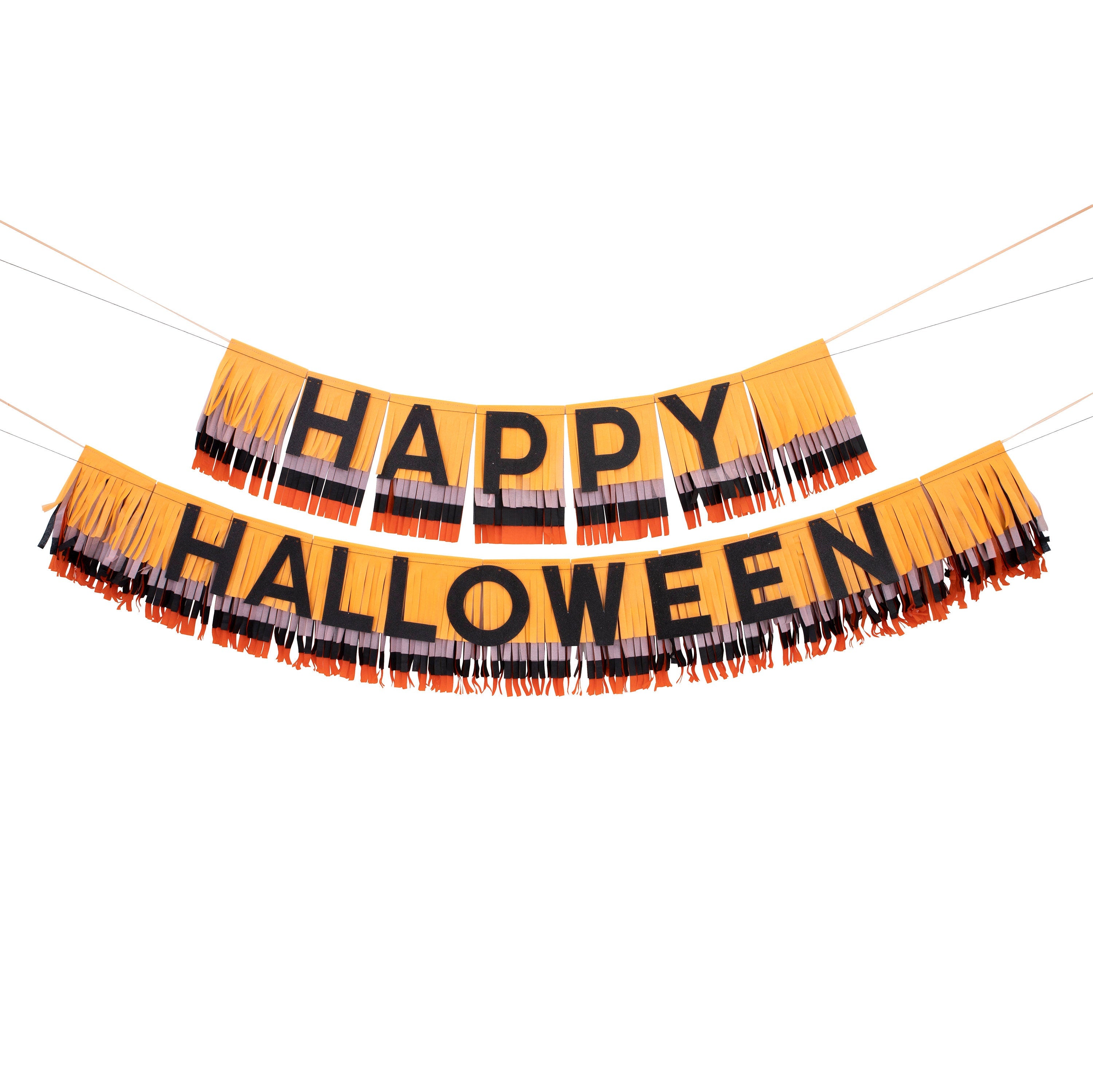 Happy Halloween Banner | Halloween Garland - Halloween Home Decor - Halloween Banner - Halloween Party Supply - Halloween Party Decorations