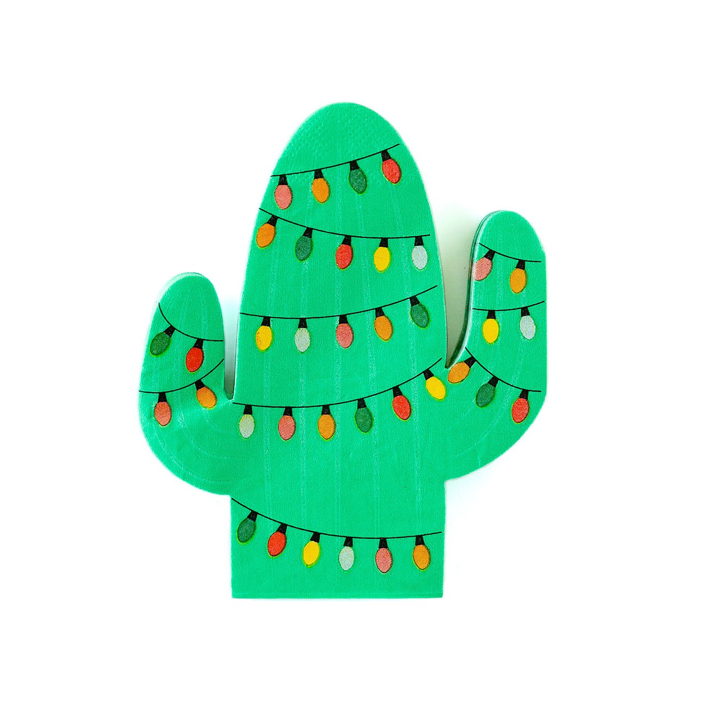 Holiday Cactus |  Christmas Napkins - Christmas Paper Napkins - Fiesta Napkins - Mexican Christmas - Christmas Fiesta - Christmas Tableware
