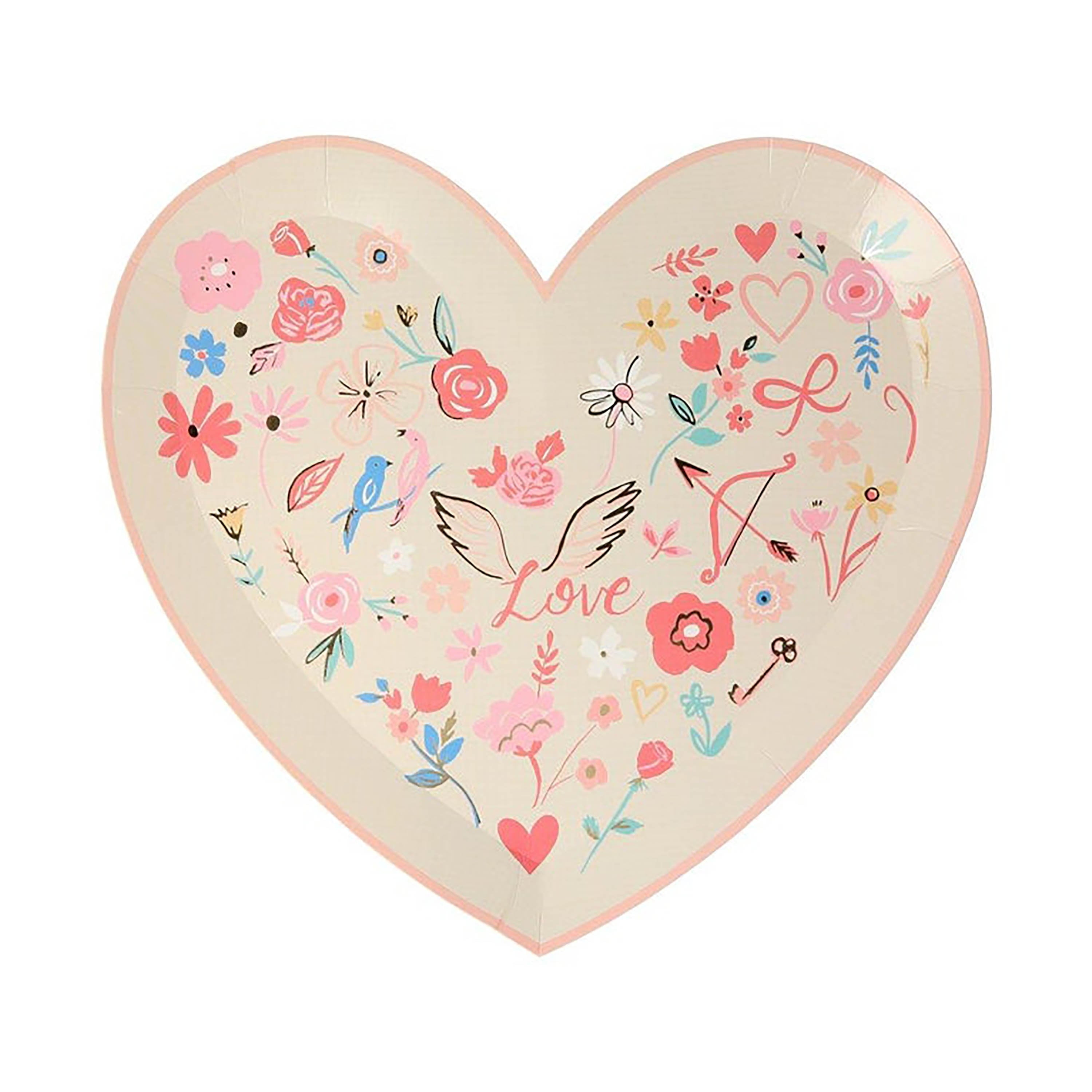 Heart Shaped Plate | Valentine Plate - Heart Plate - Candy Heart Message - Valentine Party Decor - Valentine Theme Party - Kiss Me - Be Mine