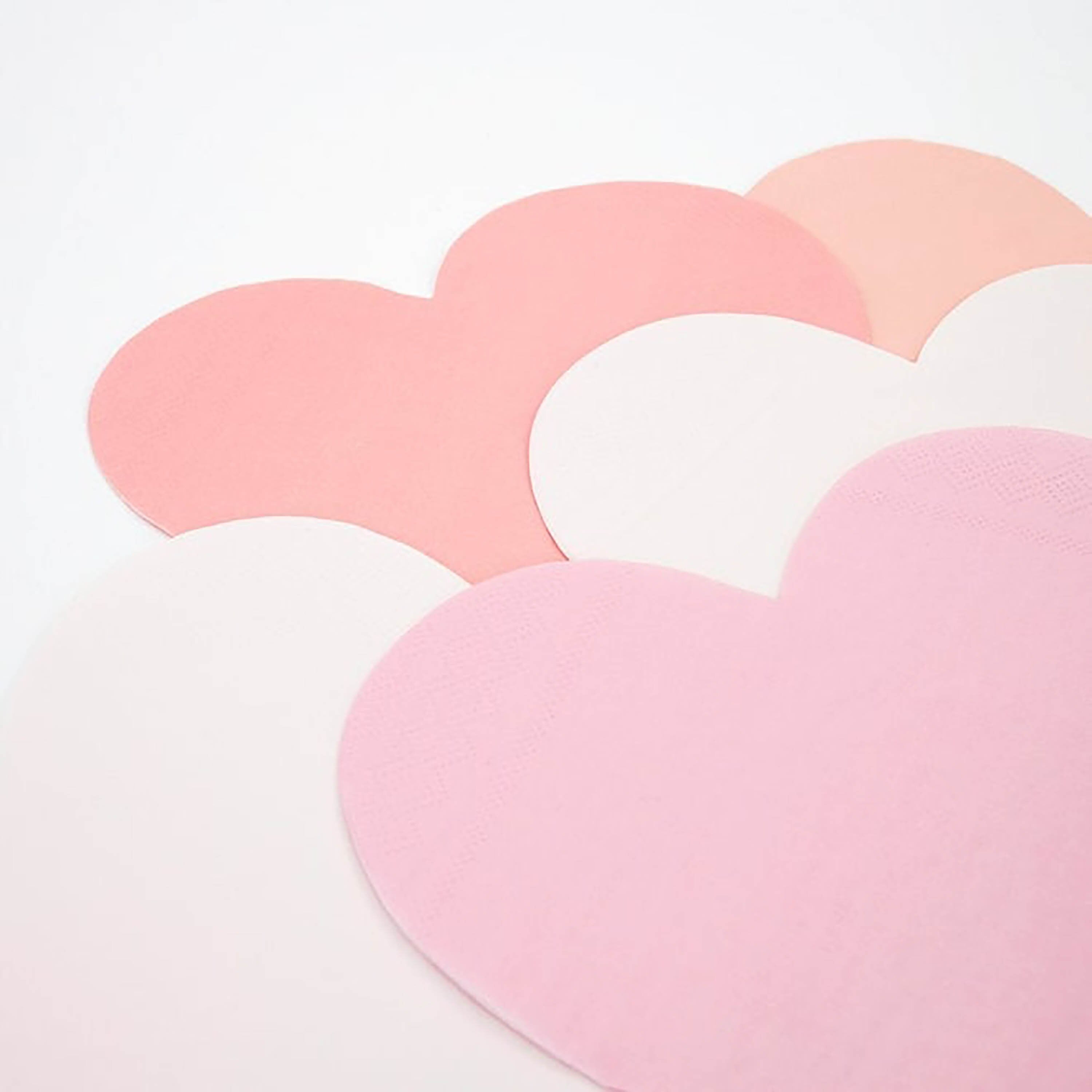 Heart Napkins | Valentine Napkin - Valentines Day Party - Pink Napkin - Valentine Party Theme - Valentines Party - Light Pink Napkins - 20pc