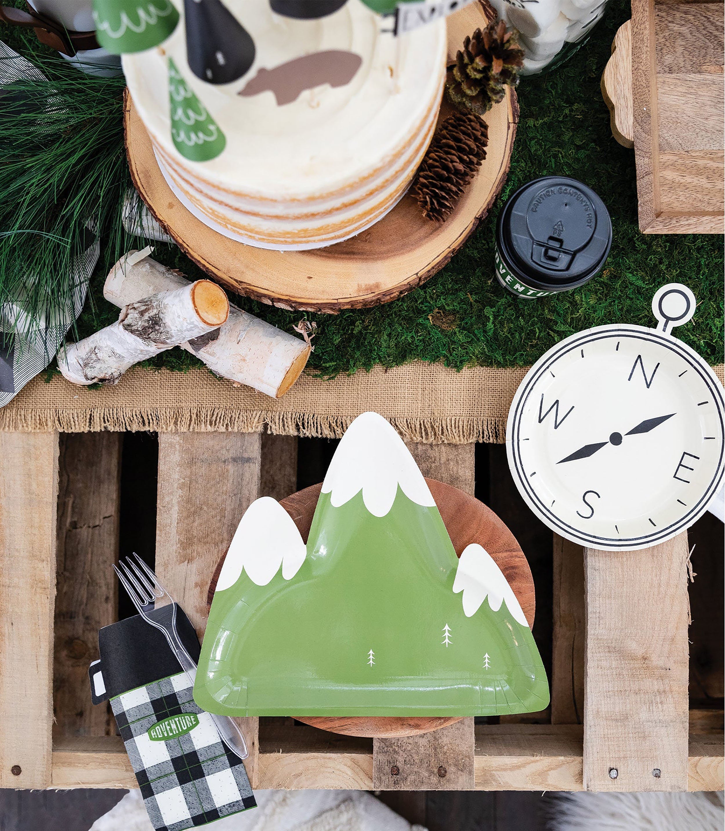 Bear Paper Plates | Camping Birthday Party - Woodland Baby Shower - Forest Theme Party - Bear Theme Party - Backyard Camp Party - Bear Plate