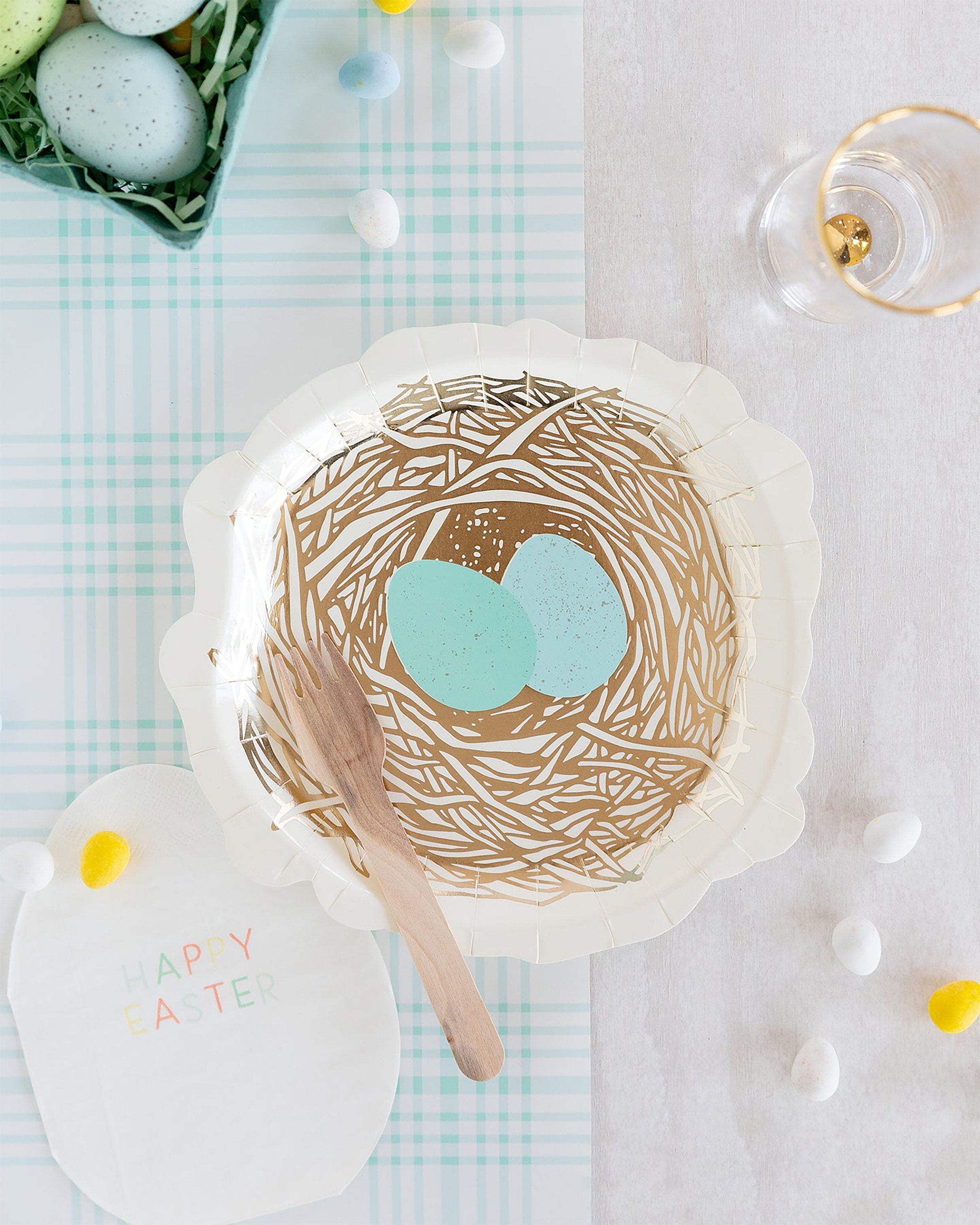 Bird Nest Plates | Easter Paper Plates - Spring Theme Party - Spring Paper Plates - Spring Baby Shower - Garden Birthday Party - Bird Party