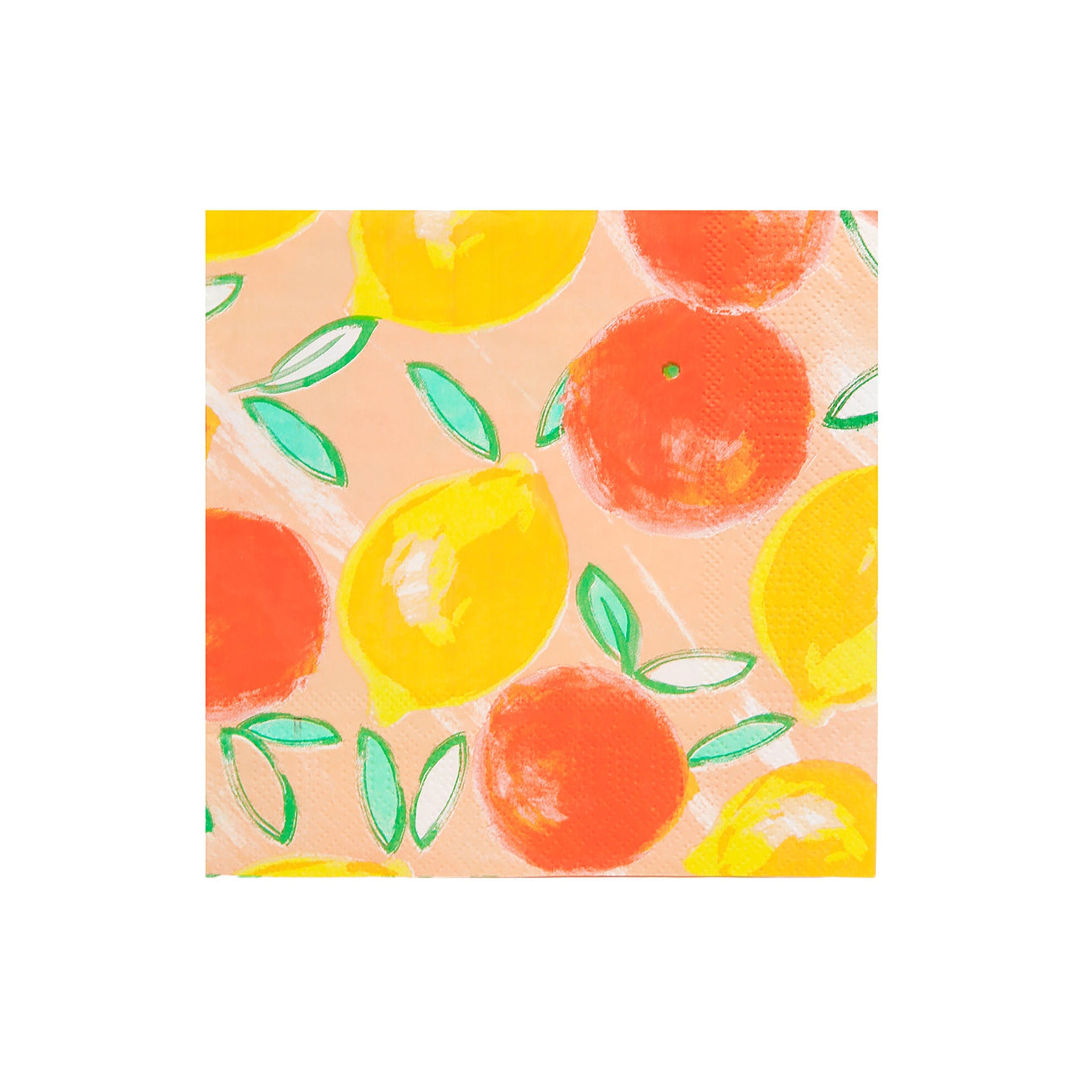 Citrus Napkins | Lemon Napkin - Mediterranean Theme Party - Lemon Bridal Shower -Lemon Baby Shower - Little Cutie Baby Shower - Tutti Frutti