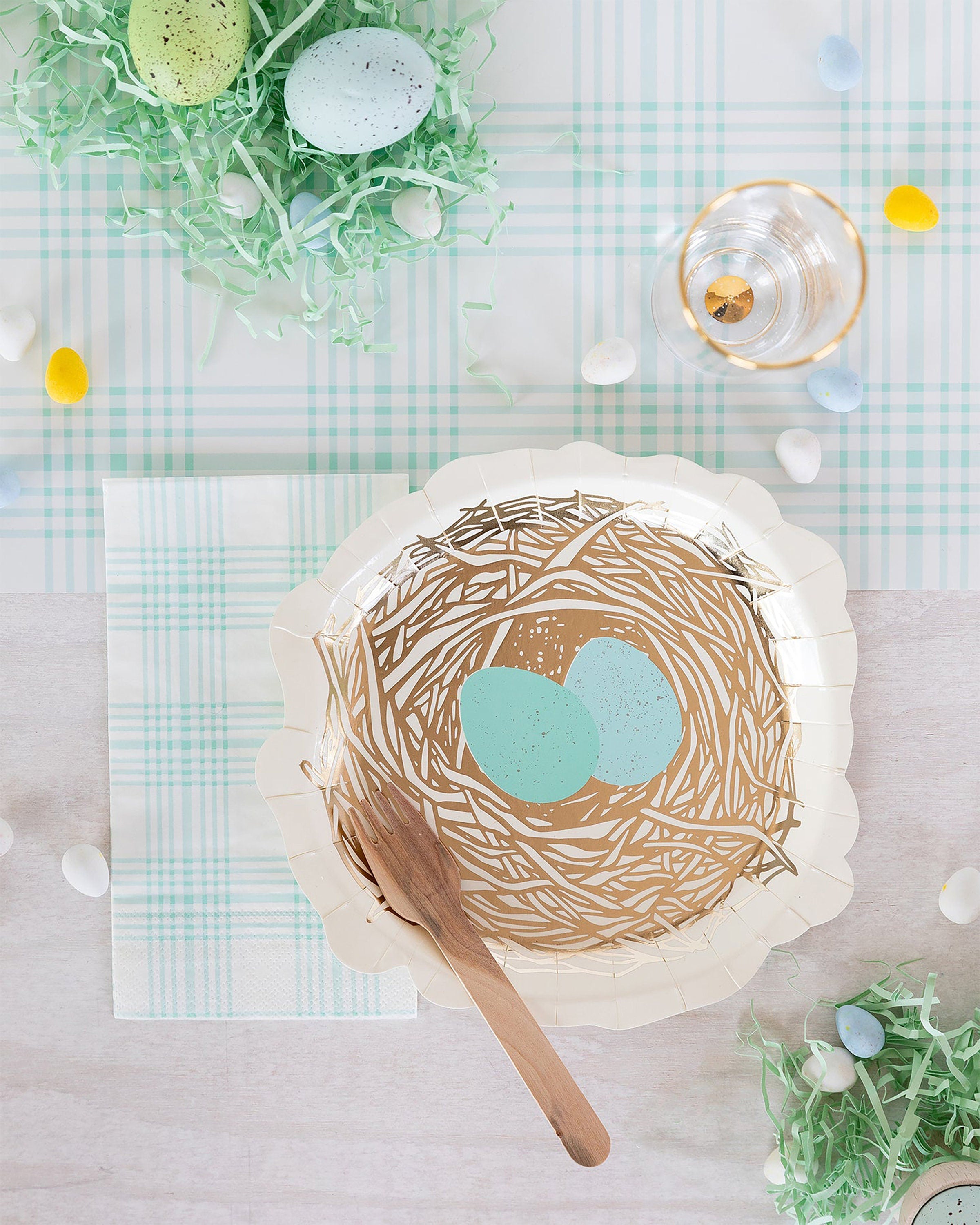 Bird Nest Plates | Easter Paper Plates - Spring Theme Party - Spring Paper Plates - Spring Baby Shower - Garden Birthday Party - Bird Party