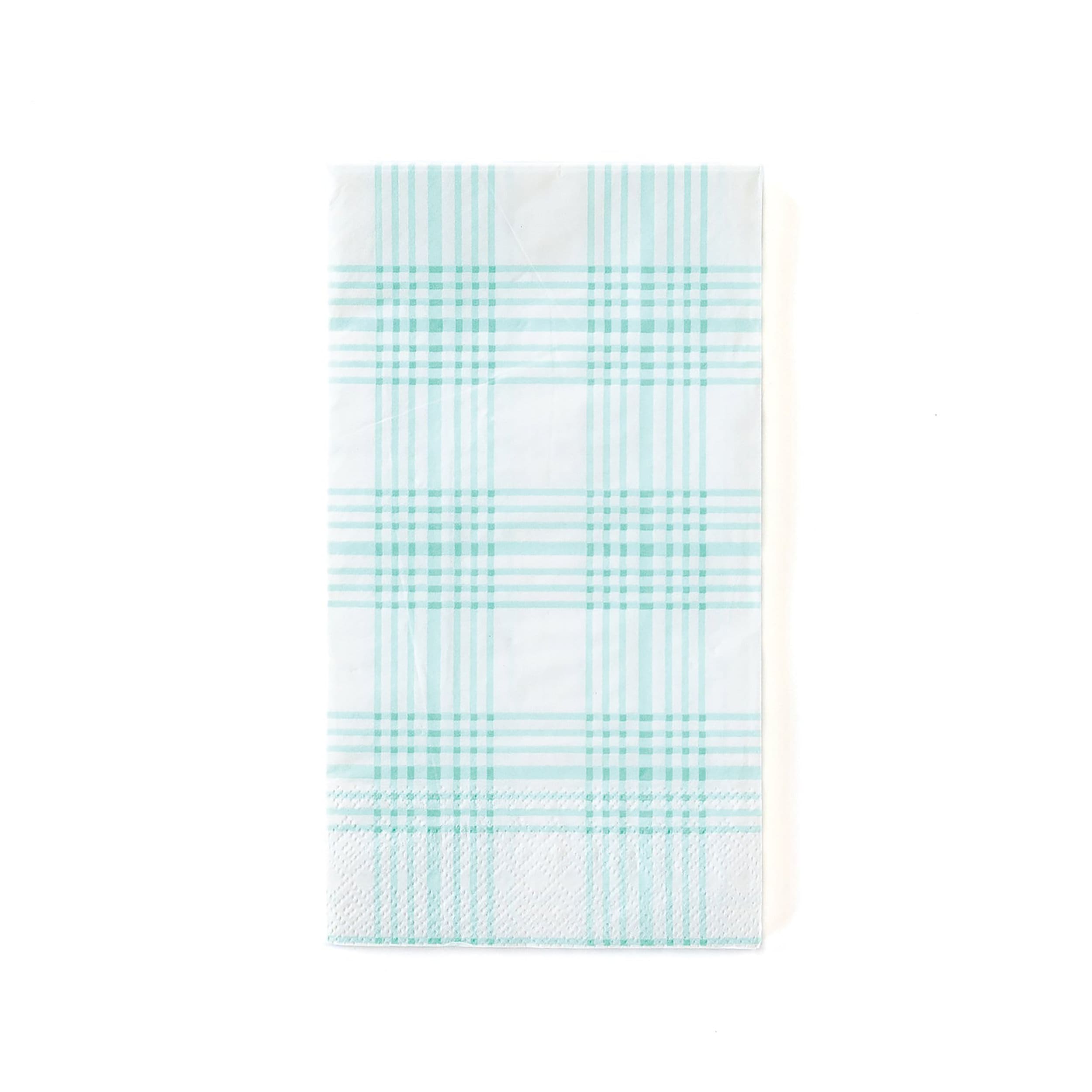 Blue Plaid Paper Napkins | Light Blue Napkin - Paper Dinner Napkins - Easter Napkins - Blue Baby Shower - Decorative Napkins - Guest Napkins
