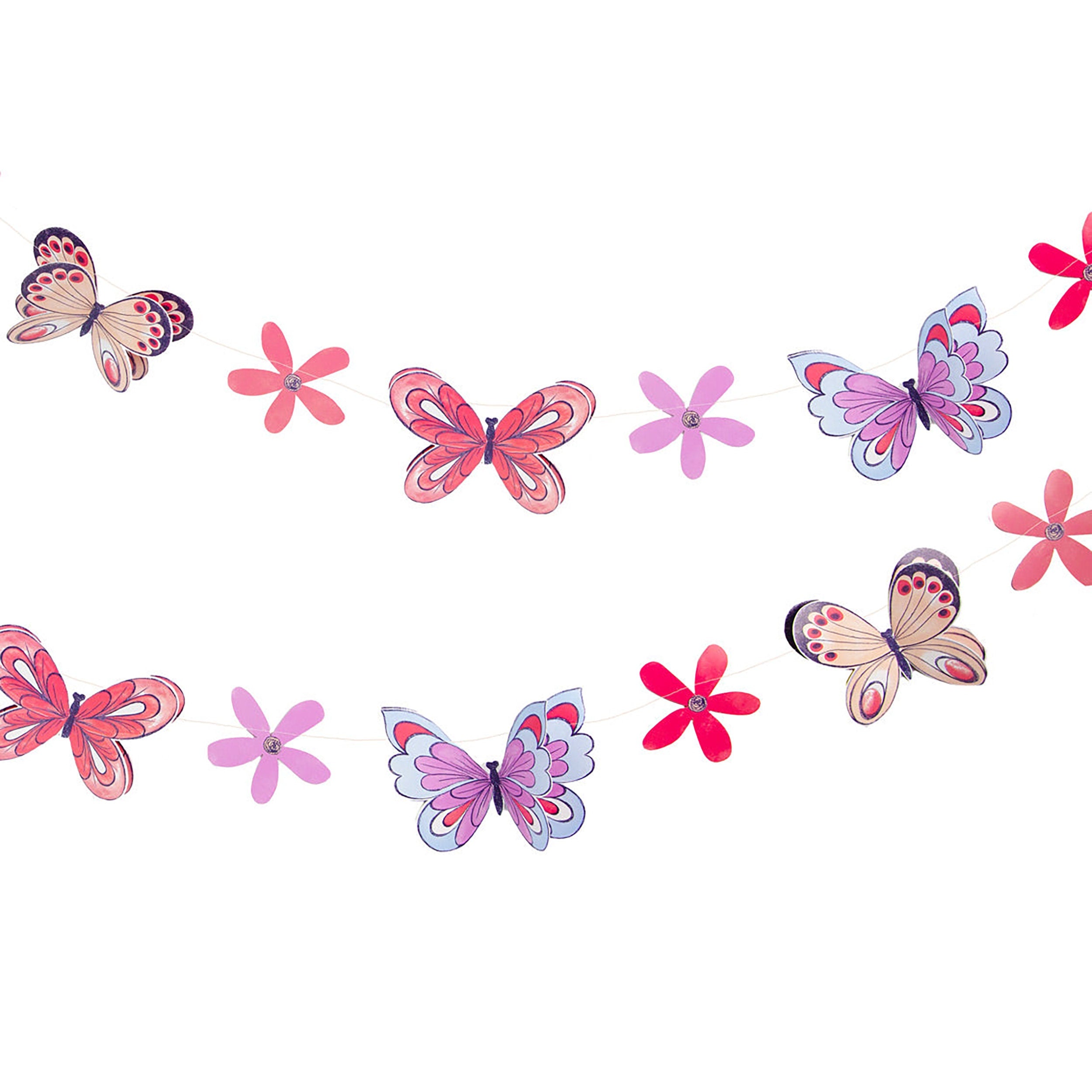 Butterfly Garland | Butterfly Theme Decoration - Butterfly Birthday Decorations - Butterfly Banner - Butterfly Baby Shower Decorations