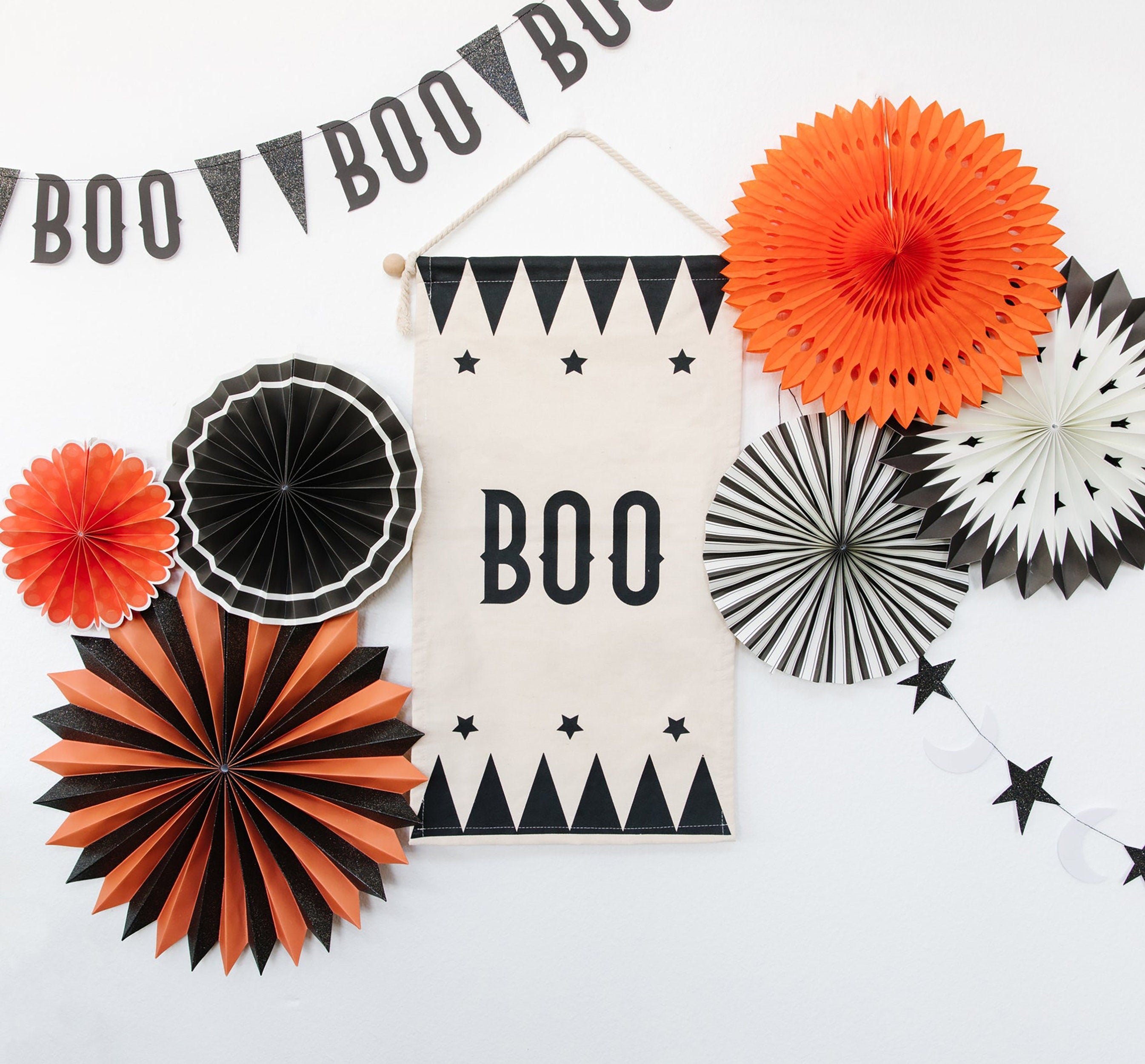 Halloween Fans | Halloween Party Decorations - Halloween Party Backdrop - Halloween Birthday Party - Halloween Party Supplies