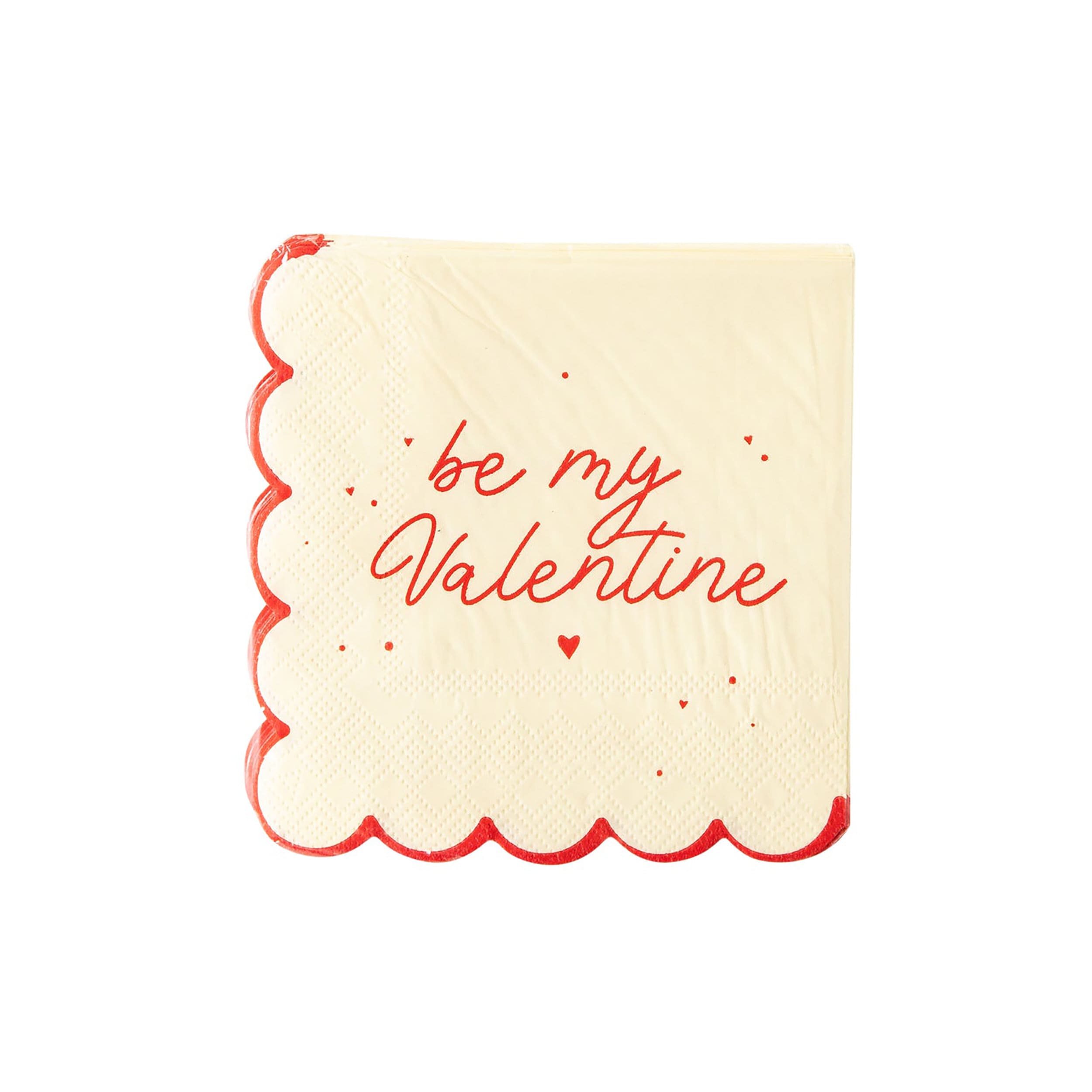 Valentine Napkins - Be My Valentine | Valentines Party - Valentines Day Napkins - Valentine's Day Party - Valentine Theme Party