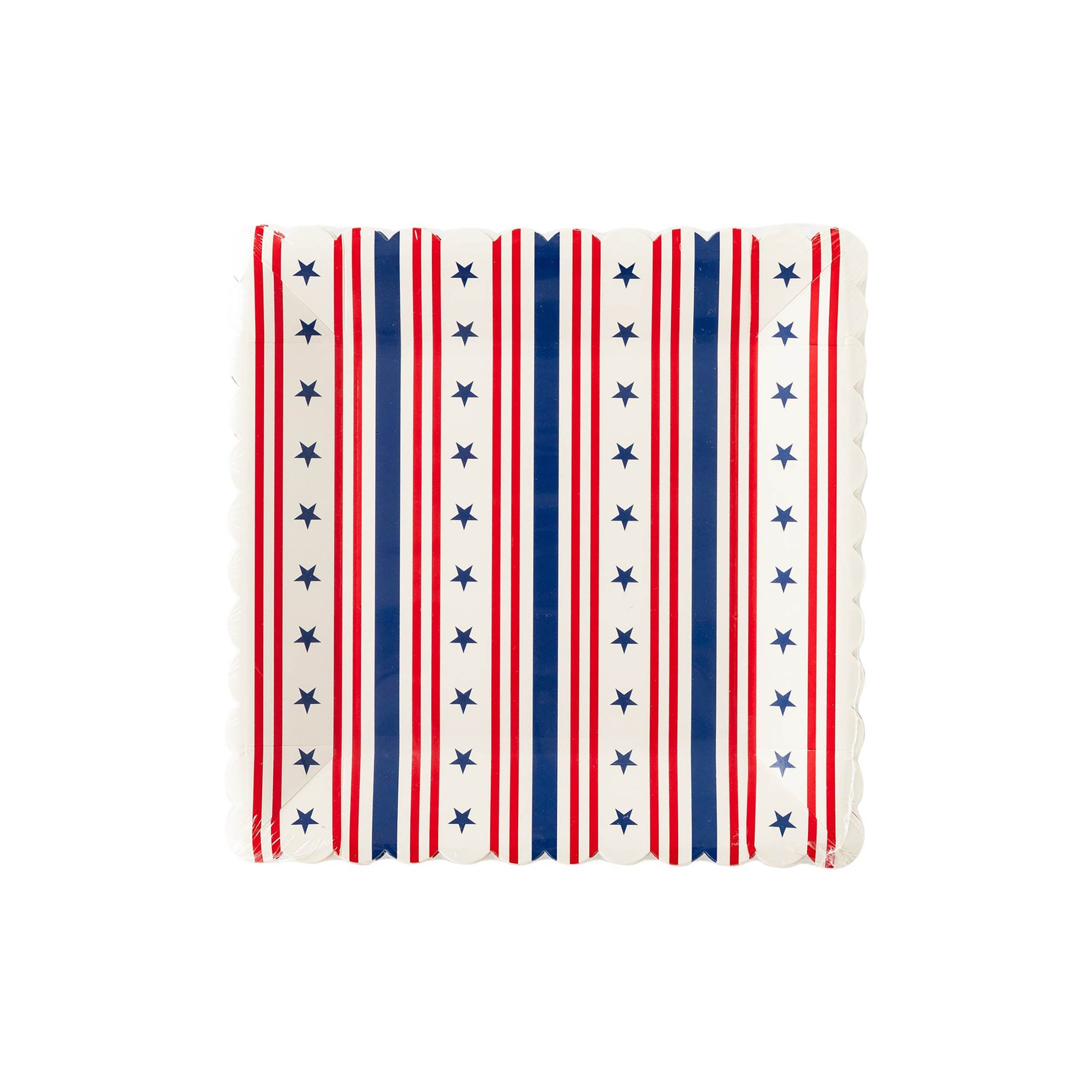 4th of July Plates | Patriotic Paper Plate - 4th of July Party Supplies - 4th of July Table Decor - American Theme Party - Red White & Blue