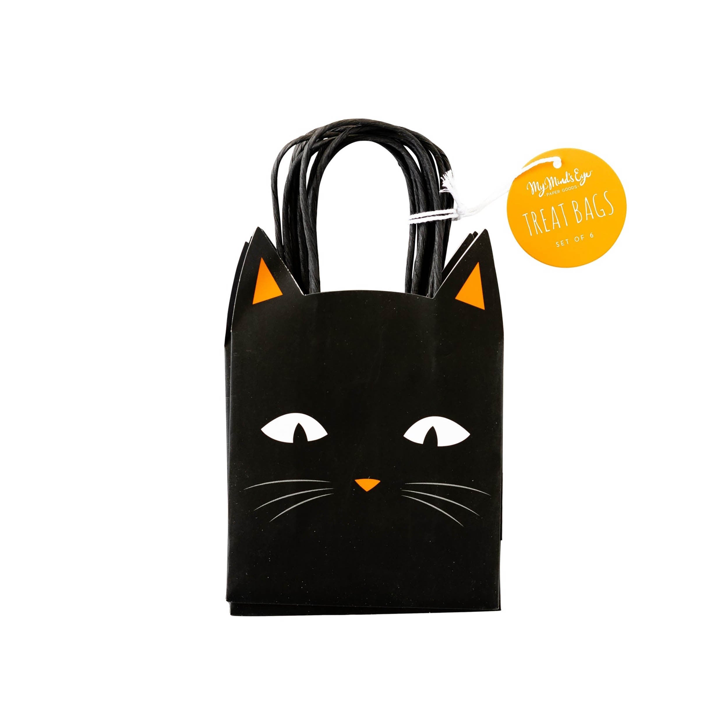 Halloween Treat Bags | Halloween Trick or Treat Bags - Halloween Goodie Bags - Halloween Black Cat - Black Cat Gifts - Halloween Gift Bags