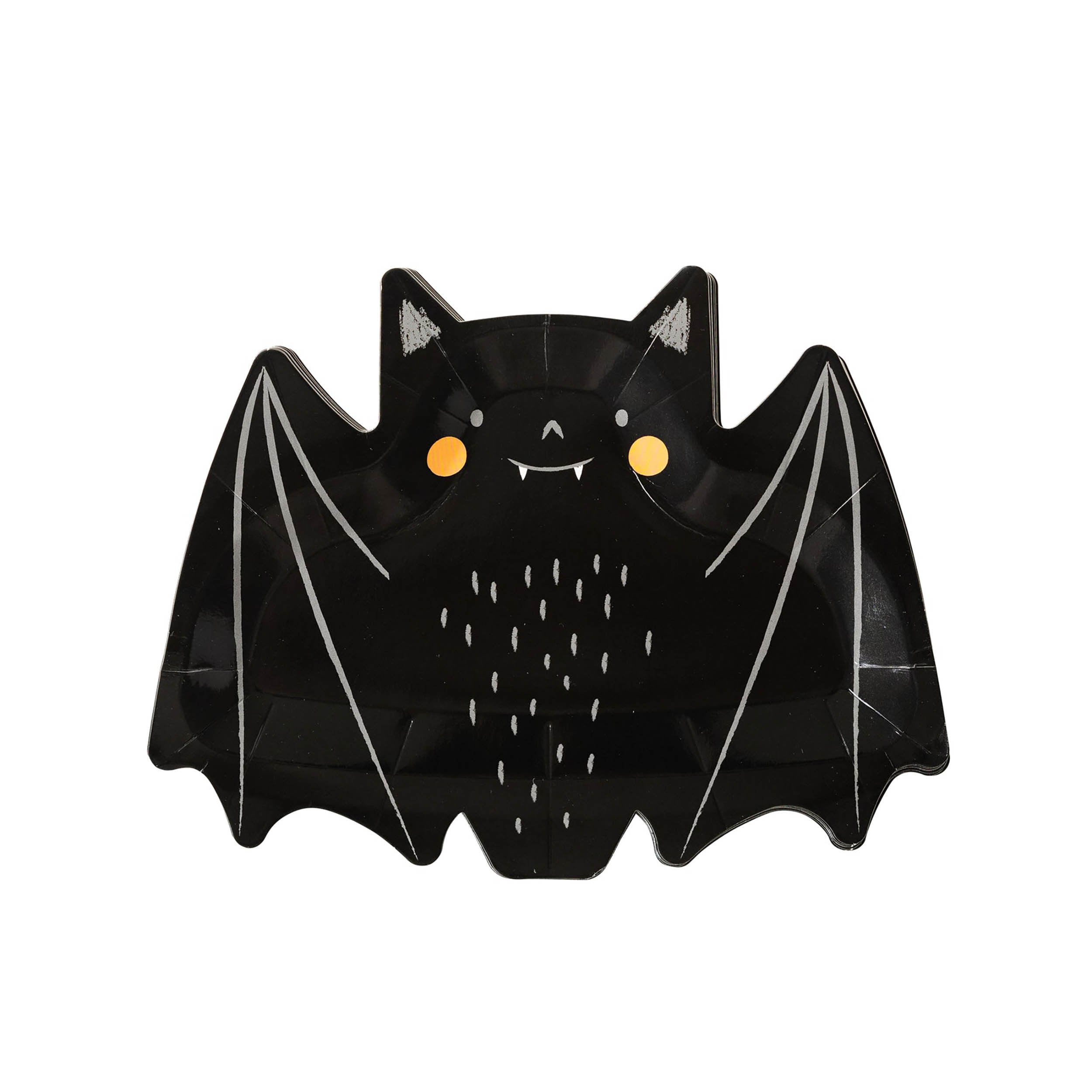 Bat Plates | Halloween Plates - Halloween Paper Plates - Kids Halloween Party - Halloween Party Supplies - Halloween Bats