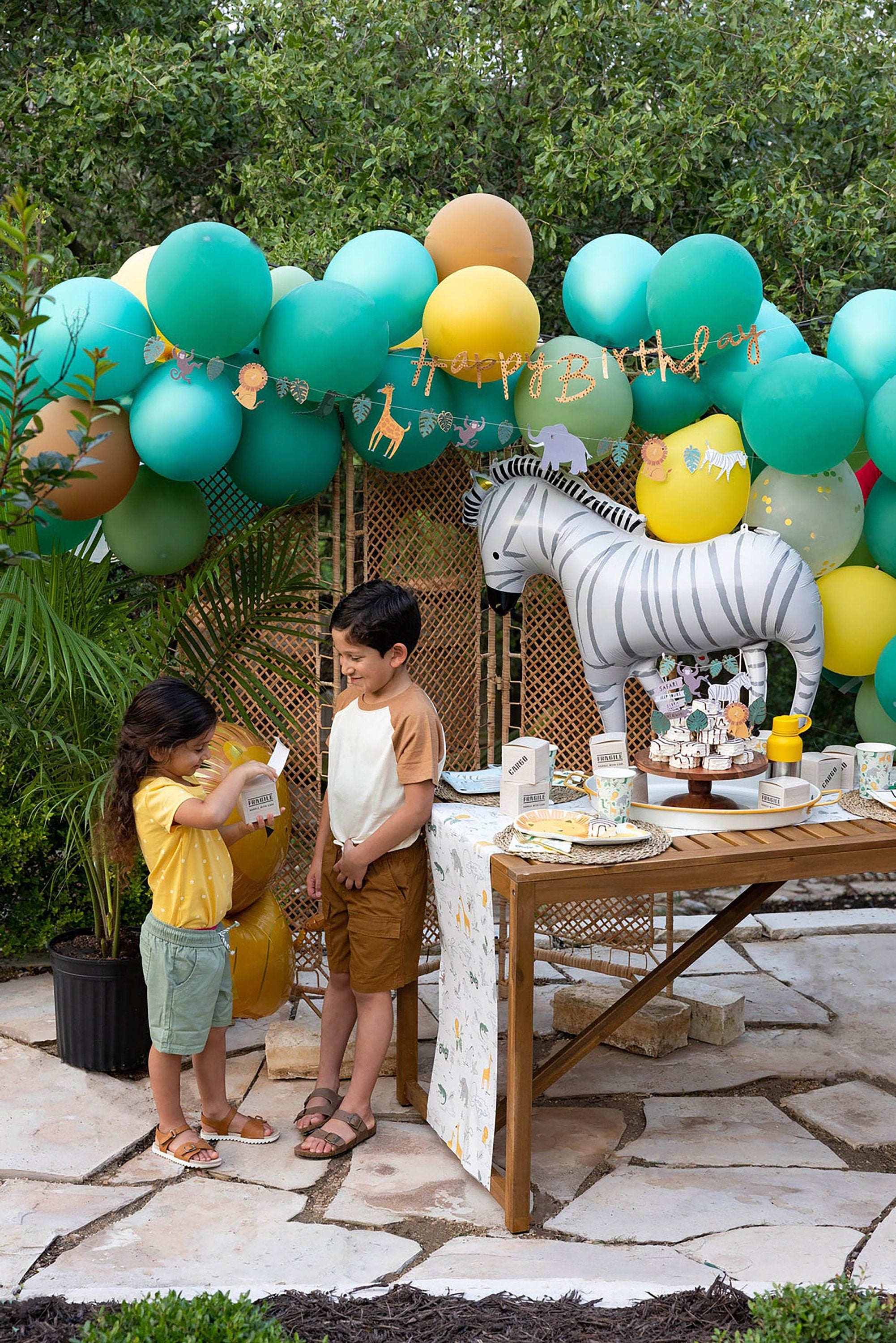 Zebra Balloon | Wild One Birthday - Zebra Baby Shower - Safari Party - Safari Birthday Party - Adventure Party - Zebra Party Decorations