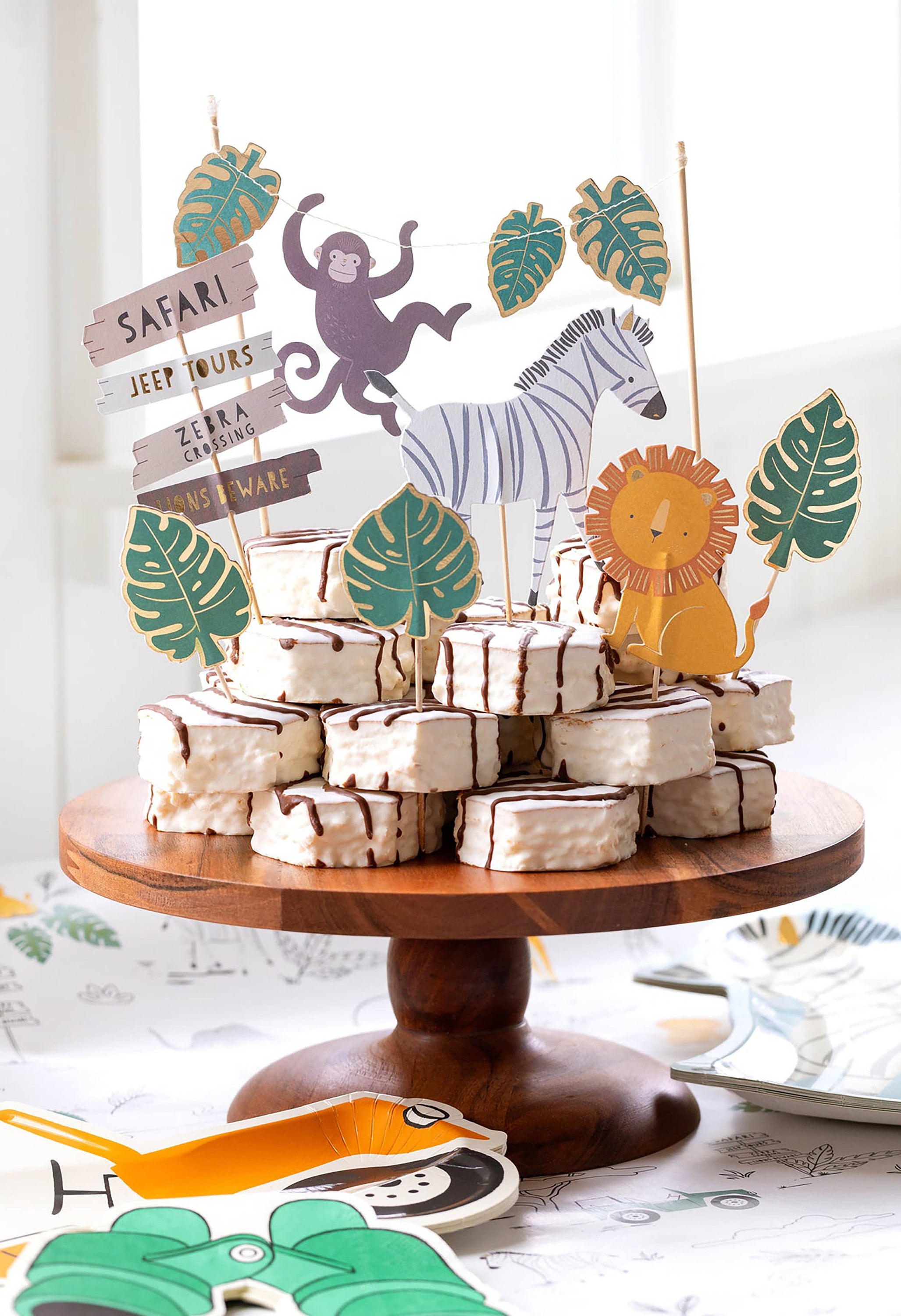 Safari Cake Toppers | Safari Party - Safari Baby Shower - Safari Birthday Party - Wild One Birthday - Safari Cake Decorations