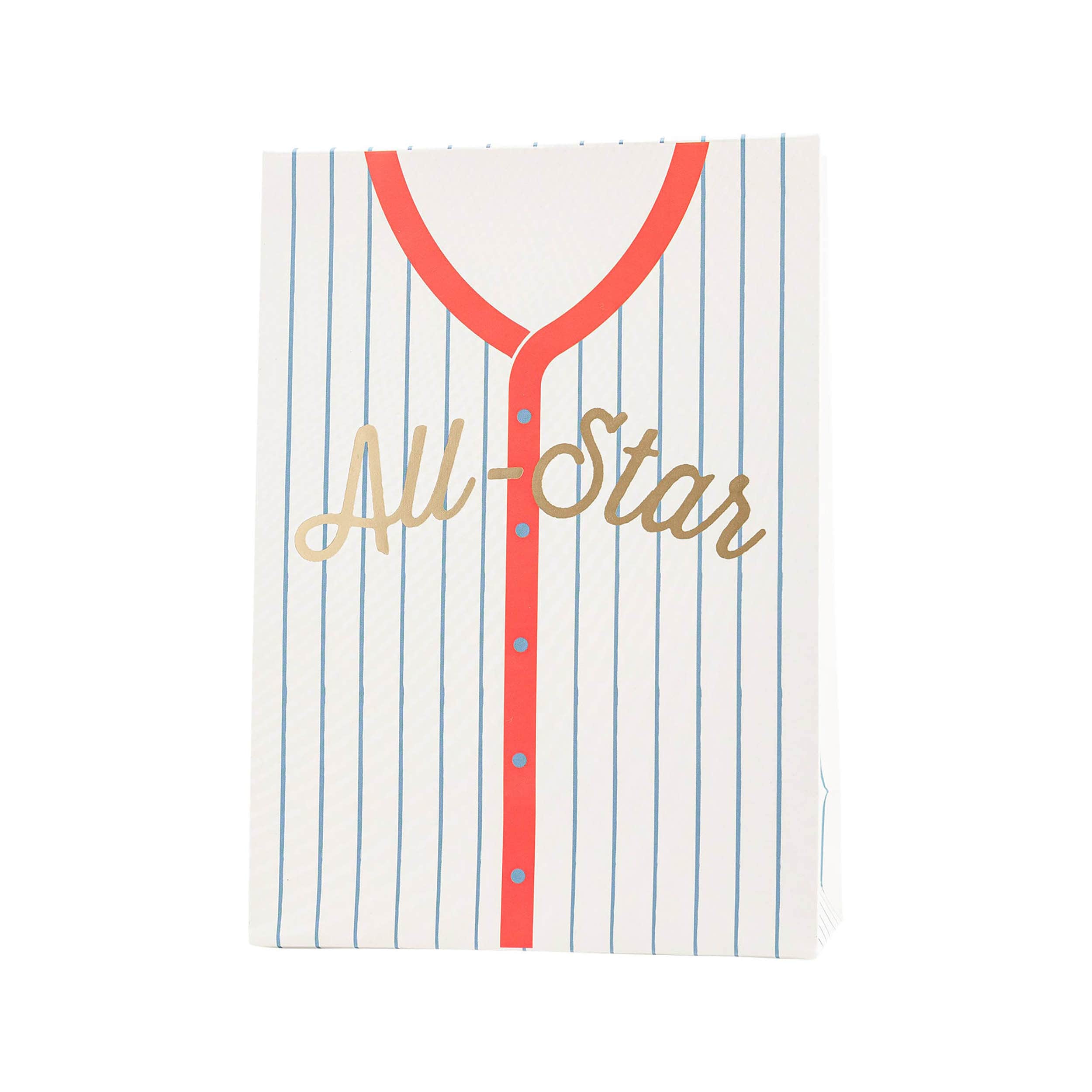All Star Jersey - Baseball Stripes - Baseball Birthday Party Favor Treat Bags
